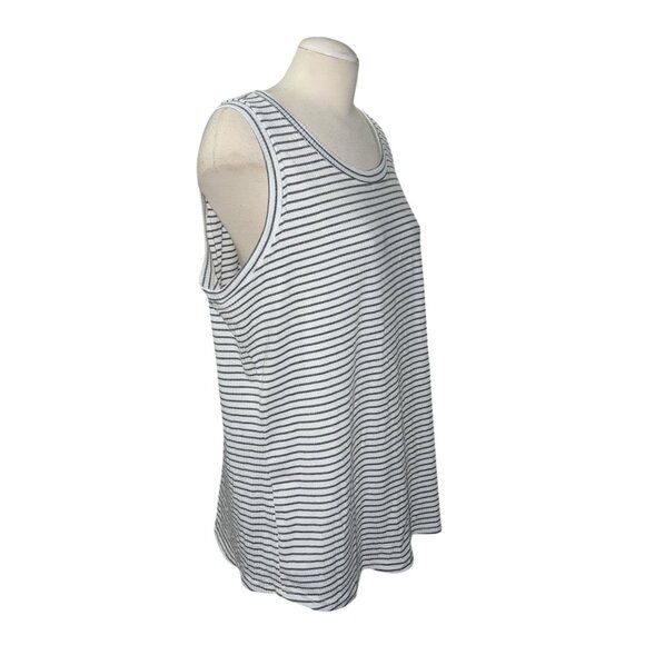 BloomChic Round Neck Sleeveless Striped Casual Tank Top Sz 18/20 (2XL) Womens - Picture 10 of 11